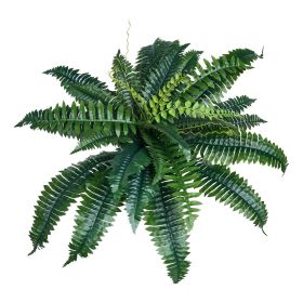Artificial Ferns 2 Pcs, Natural Spread Diameter 31-34 Inch, Large Hanging Artificial Boston Ferns, Fake Plant Wall Decor with 30 Branches