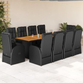 Garden Dining Set Black