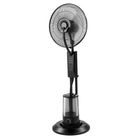 Misting Fan, 3 Wind Speeds Misting Standing Fan, Mister Cooling Fans with 0.79 gal Water Tank, Remote & Panel Control, Water Cooling Fans for Ind