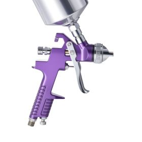 3-Piece Air Spray Gun Kit, Professional Auto Paint Spray Gun Set with 3 Nozzles (1/1.4/1.8mm), 3 Cups & Air Regulator