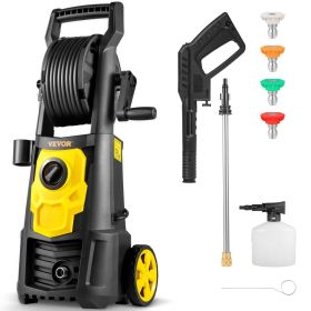 Electric Pressure Washer, 2000 PSI, Max 1.65 GPM Power Washer with 30 ft Hose & Reel, 5 Quick Connect Nozzles, Foam Cannon, Portable to Clean Pat