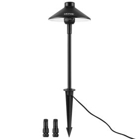 8 Pack Low Voltage Landscape Path Lights, 3W 210LM 12V-24VAC/DC Outdoor LED Pathway Lighting, 3000K Warm White Walkway Lights with Quick Connecto