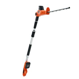 20V Cordless Hedge Trimmer, 18 inch Double-edged Steel Blade, Pole Hedge Trimmer Kit 20V Battery, Fast Charger Included