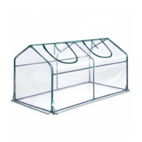 Outdoor And Indoor Small Greenhouses, Portable Greenhouses, Multi-layer Plant-growing Racks With Polyethylene Covers (Option: 71CL)