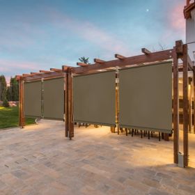 6'X6' Walnut HDPE Spliced Roller Shutter (Option: Defaulttitle)