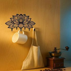 CIFbuy Sleek Metal Wall Mounted Key Holder And Mail Organizer With Hooks For Entryway Storage (TikTok, Temu Pick-up Service) (Option: Defaulttitle)