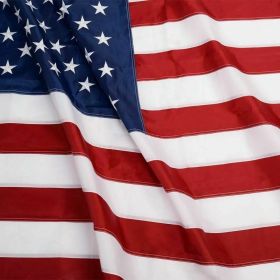 American Flag 10x15 ft 8x12 ft 6x10 ft 5x8 ft 4x6 ft 3x5 ft  2x3 ft Outdoor Heavy Duty Embroidered Stars USA Flag Sewn Stripes Fade Resistance Br (size: 4x6ft)