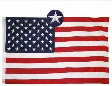 American Flag 10x15 ft 8x12 ft 6x10 ft 5x8 ft 4x6 ft 3x5 ft  2x3 ft Outdoor Heavy Duty Embroidered Stars USA Flag Sewn Stripes Fade Resistance Br (size: 3x5ft)